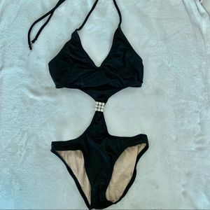 Sexy Black One Piece Swimsuit